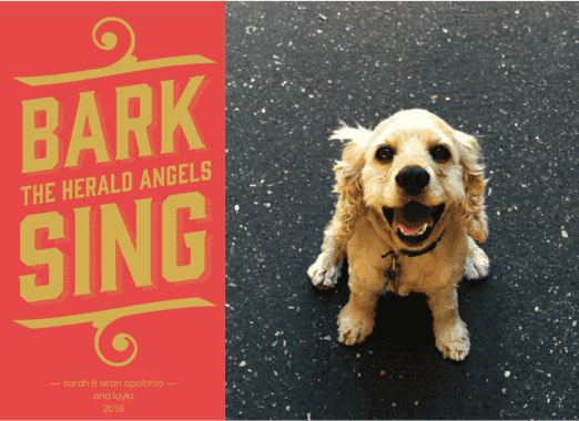 Bark The Herald Angels Sing Holiday Card