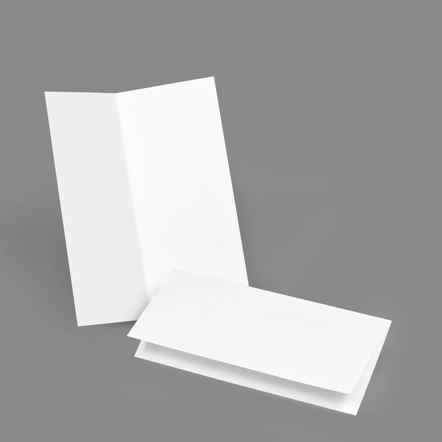 Folded Card - Classic 4x9 Landscape