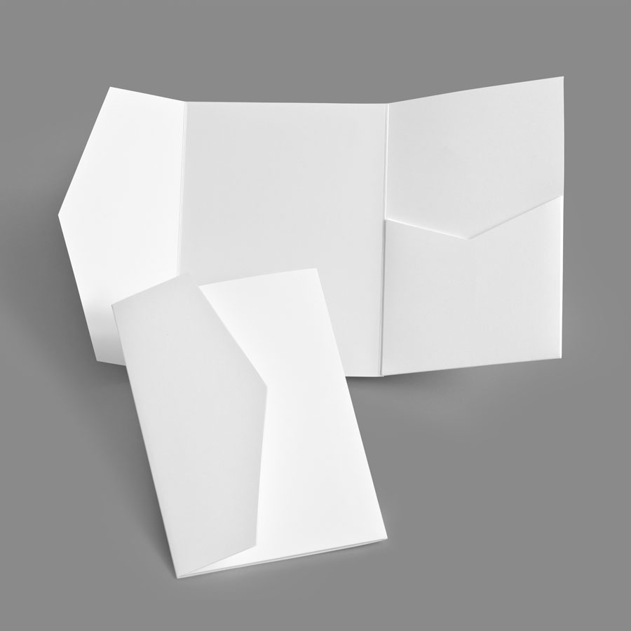 Pocket Folds Signature Side 5x7, Landscape Pocket Invitations